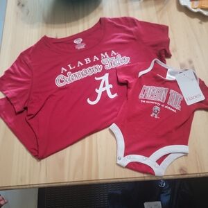 BAMA Crimson Tide T-Shirt and Onesie Set